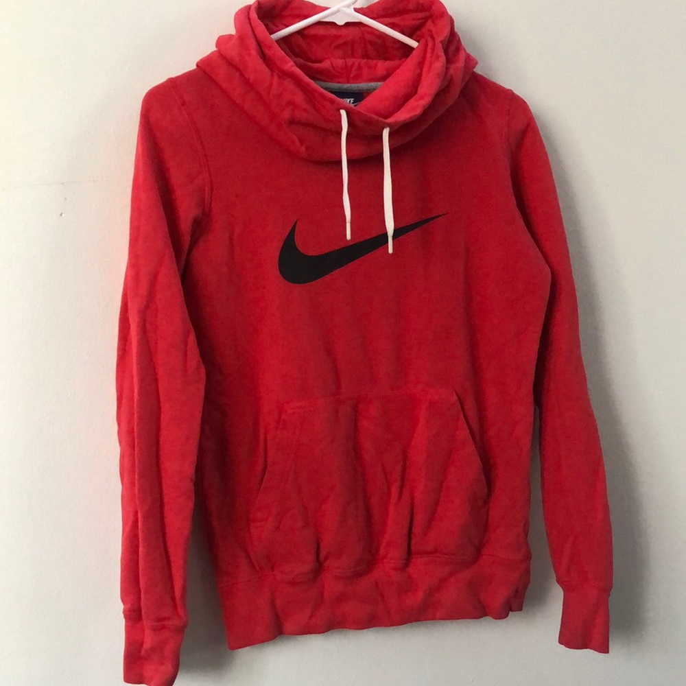 Red Nike pull over